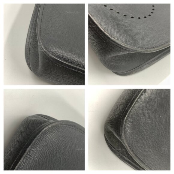 Authentic HERMES Black Epsom Evelyne I PM Crossbody Bag - Picture 9 of 15